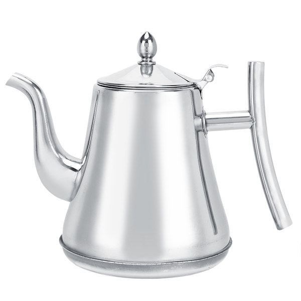 Hushållskvalitet Rostfritt Stål Vattenkokare Tjockare Tekanna Kaffe Tekanna med Infuser för Hotell Restaurang 2.0L