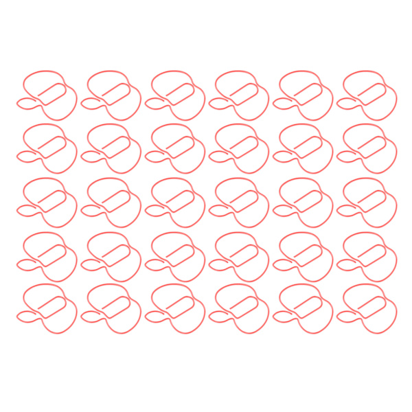 30 stk. Mini Jern Papirclips Bogmærke Klips Fil Notebook Visitkort Holder Kontorartikler