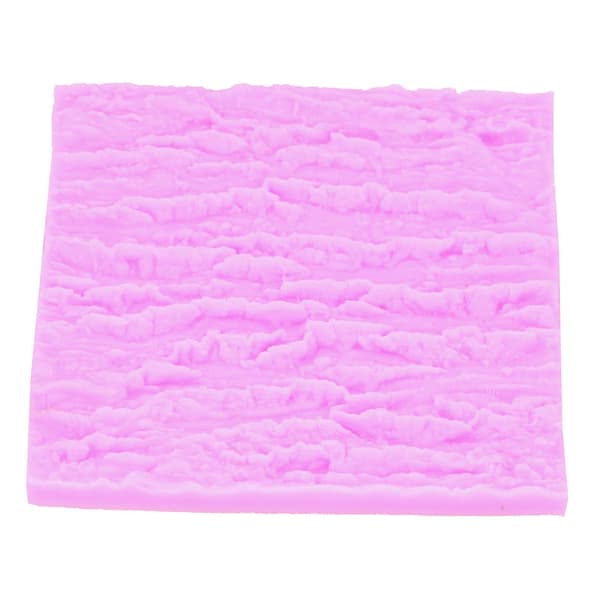 Trädbark Textur Silikonform Tårtfondant Spetsform Avtrycksmatta Dekorationsmaterial Rosa