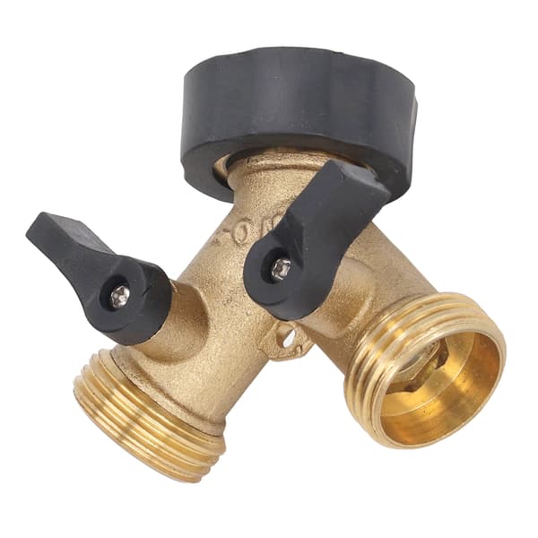 2-vejs kugleventil holdbar messing plastventilafbryder 3/4 tommer gevind messing havesplitter til havevanding