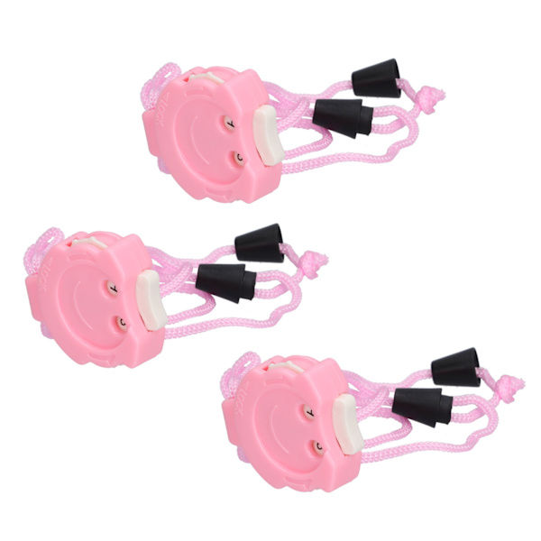 3 st Sticksömsräknare Liten bärbar mini Förbättra stickningseffektiviteten Söta rosa stygnräknare för hushåll