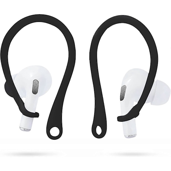 Öronkrokar Kompatibla med AirPods 3 & 2 & 1 & Pro Öronkrokar [Sportaktivitet Hörlurar] [Extra Kvalitet] (Svart)