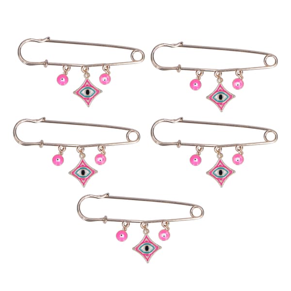 5 st strassbroscher multifunktionella utsökt utförande modedesign rosa broscher smycken för fester dagligen