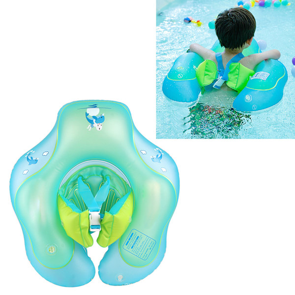 Børns tegneserie pool ring oppustelige rør PVC Anti Flip Non Slip sikkerhedssele vest design justerbar længde svømmering flyder S til 3 til 12 måneder
