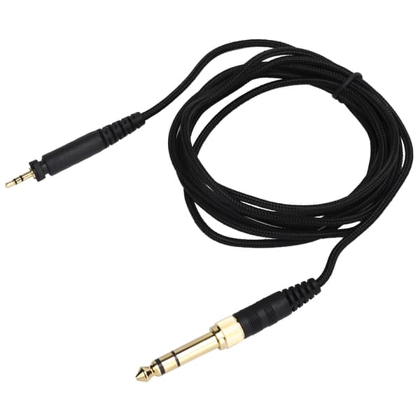 2m Hovedtelefon Audio Kabel Headset Ledning Erstatningsdel til Philips SHP9000 Sort