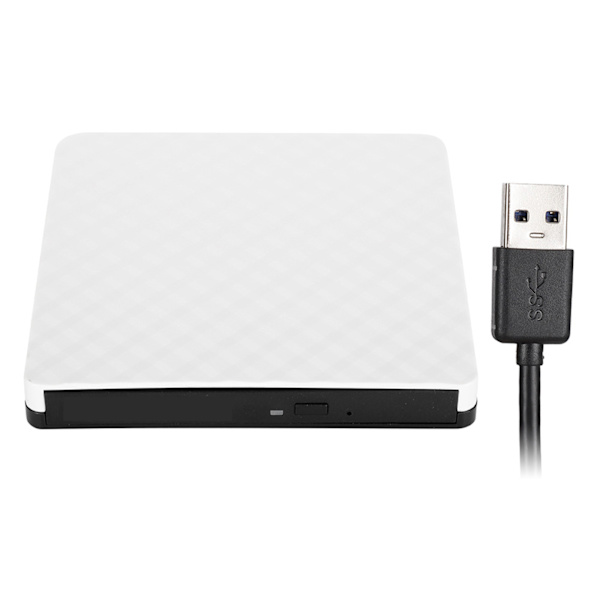 USB3.0 Ekstern DVD-brænder Optager 3.0 Optisk drev Computertilbehør til XP/WIN7/WIN8Hvid