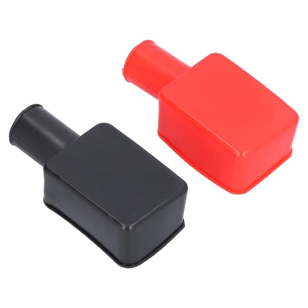 2 stk. batteripoldeksler Gummi Positive Negative Stolpe Stud Isolerende Beskyttelseshette Universal