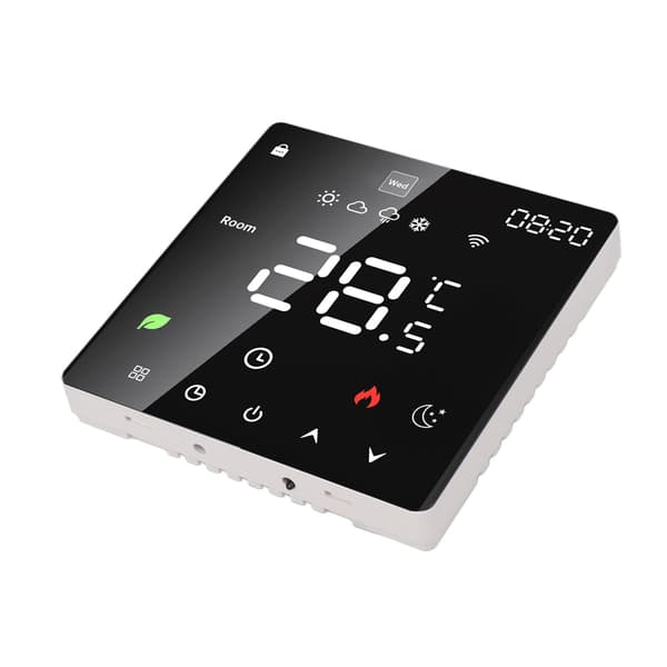 16A Smart Termostat LCD Farve Touchscreen PC Programmerbar Elektrisk Varmetermostat til Hjem Hotel Kontor AC 90 til 240V WiFi