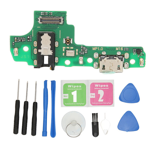 Telakka-liitinlevy PCB Hyvin asennettu USB-latausportti Flex-kaapeli ruuvimeisseleillä Samsung A10S 2019 A107U