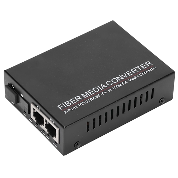 2-portars Ethernet-fiberswitch TBCMC3412ES20A Plug Play Stabil Robust Datornätverksswitchar 100240V(AU-kontakt )