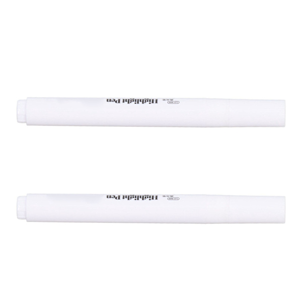 2 stk. Hvid Markør 3.0mm Lugtfri Uigennemsigtig Vandtæt Hvid Maling Pen til Maleri Skitse Illustration