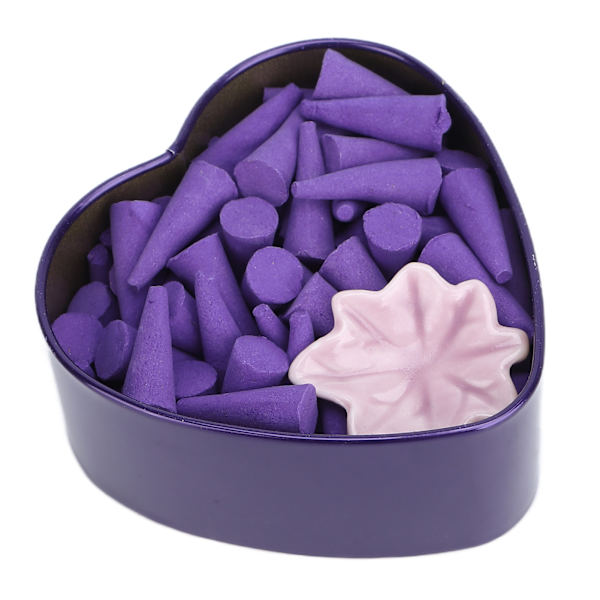 Kotitalouksien suitsukekartio kauneussalonki, vahva tuoksu, hajunpoisto takaisinvirtaus suitsuke (Lavande violet foncé)