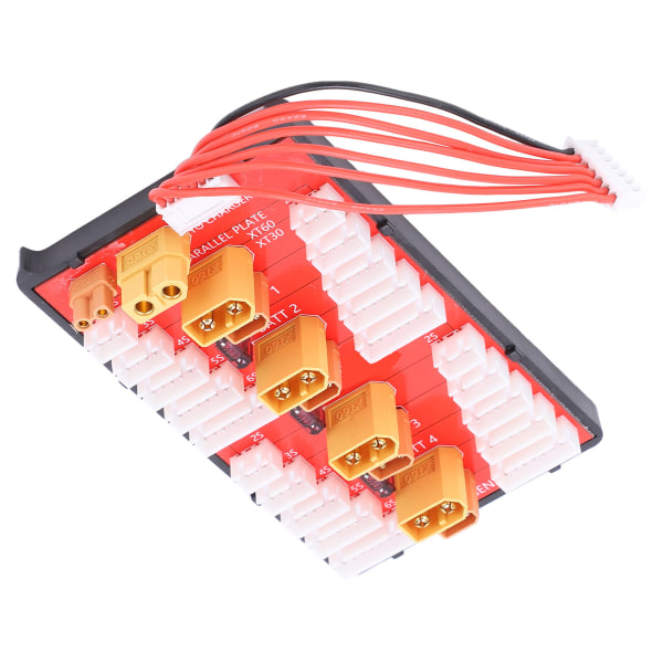 XT60+XT30 2 i 1 parallell laddningskort stöder 4 paket 2S6S Lipo-batteri för RC-modeller reservdel