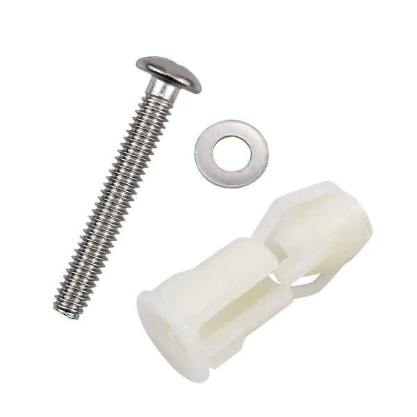 2 stk. Ekspansionsskruer til fastgørelse af toiletlåg Toiletsæde (4,4 CM 3,7 CM)