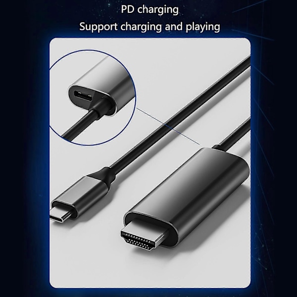 Cable Matters Type C - HDMI-yhteensopiva adapterikaapeli, tukee 3