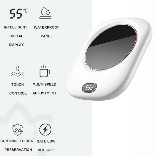 Kaffemuggsvärmare för Skrivbord, USB Te Kopp Värmare Underlägg USB, Smart Magic