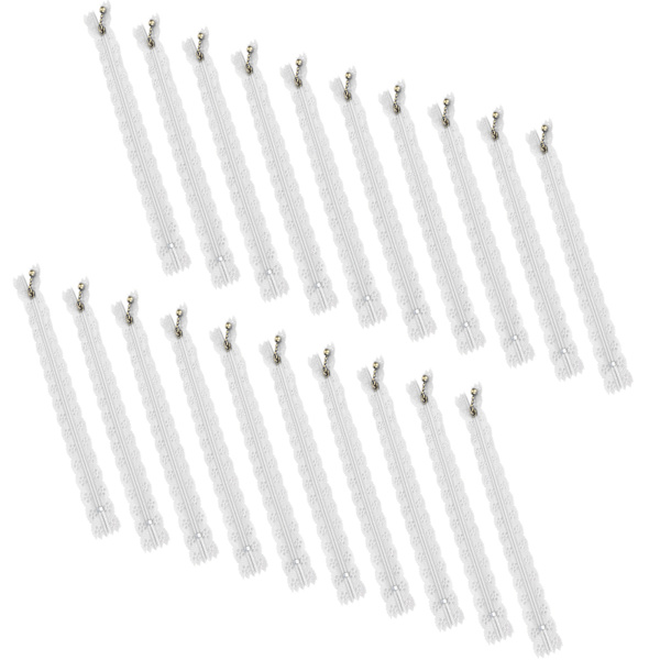 20 st 20 cm DIY nylon spets blixtlås spole blomma blixtlås för sömnad bröllopsklänning hantverk vit
