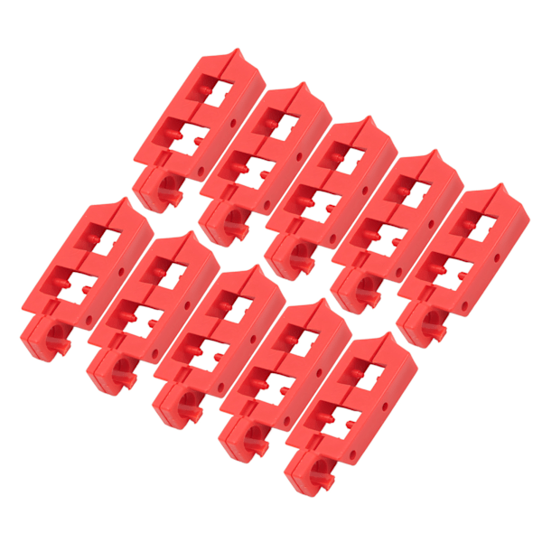 10 st Snap On Circuit Breaker Lockout PA Nylon Energiisolering Säkerhet Circuit Breaker Lockout Device