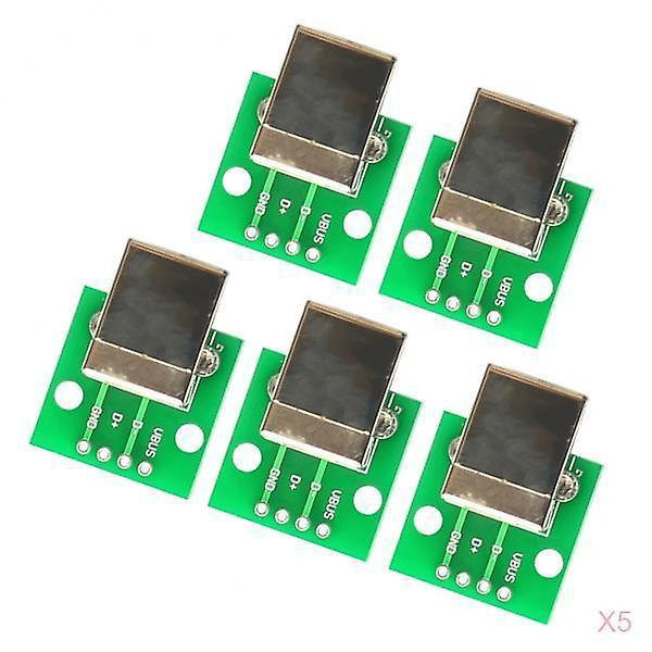 25 stycken USB Typ B Hona Breakout Board till DIP-omvandlare Adapter