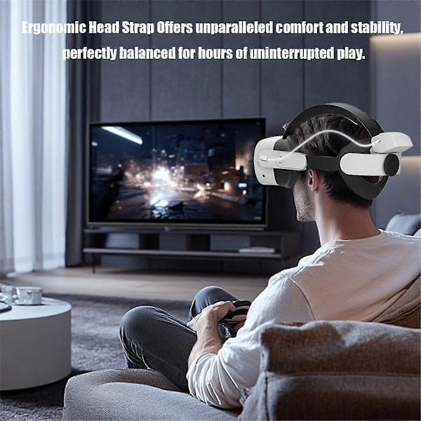 Genopladelig Head Elite Strap til Meta Quest2/Quest3/Quest3S Hvid55
