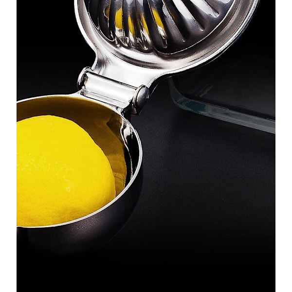 Citronpresser i Rustfrit Stål med Premium Solid Metal Skål - Stor Manuel Citruspress Saftpresser