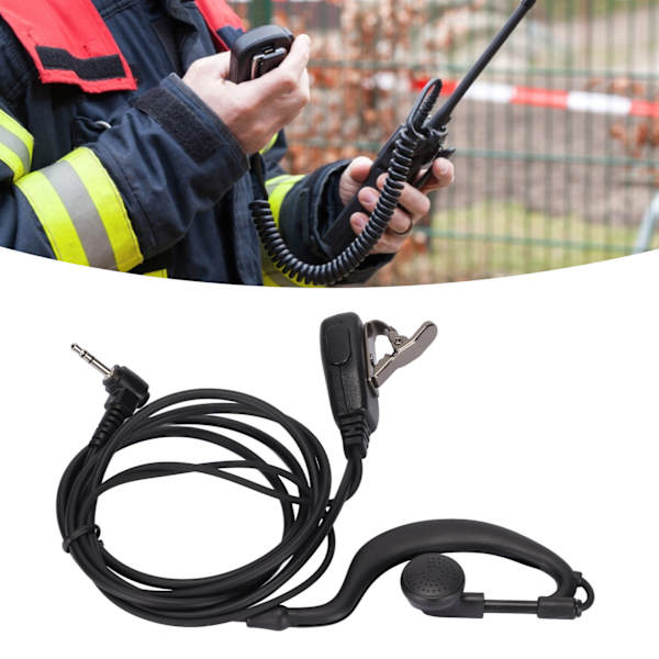 Walkie Talkie-øretelefon 2,5 mm stik 2-vejs radiohovedtelefon med mikrofon til Motorola TLKR T80 T60 T5 T7 T3 T4
