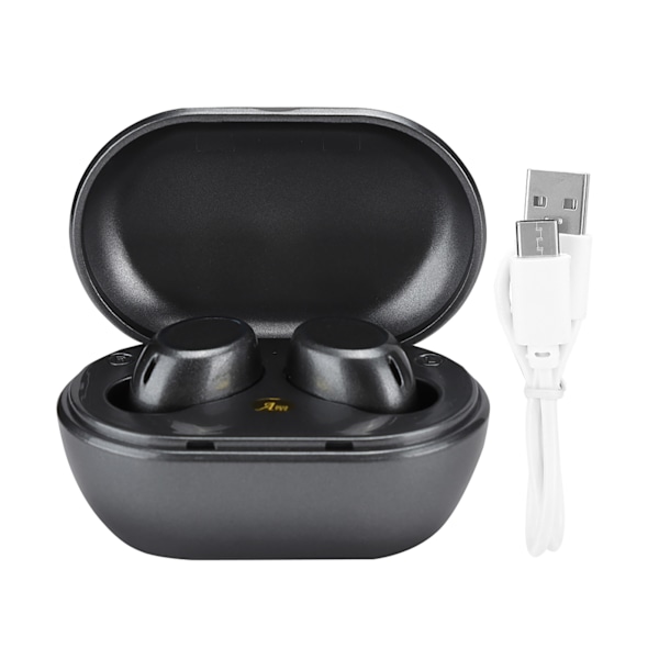 Langattomat Bluetooth-kuulokkeet DC 5V TWS-kuulokkeet CNC-kaiverrettu titaanimateriaalin käsittely, tukee Type C -latausta (harmaa)