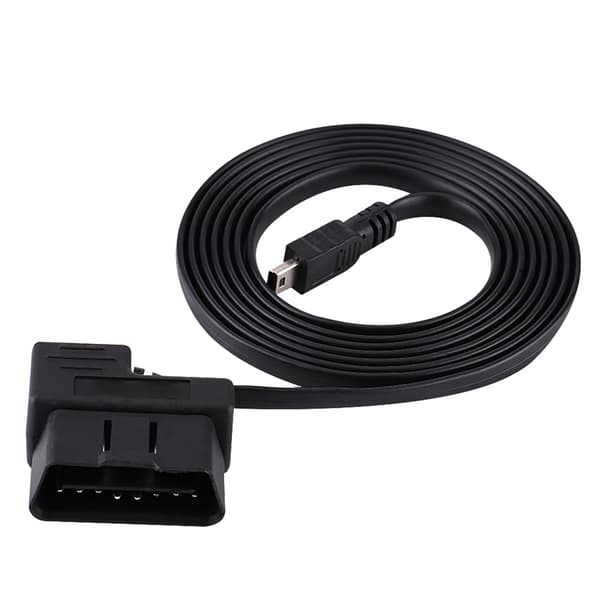 180cm Bil OBDII OBD2 EOBD 16pin Diagnostisk Förlängningsadapter till Mini USB-kabel