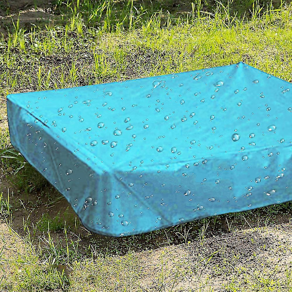 Sky Blå Vandtæt Sandkasse Dæksel 120x120x20cm