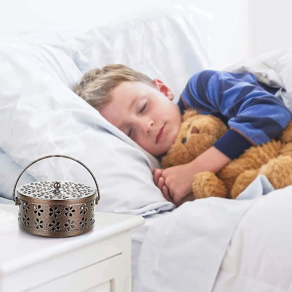 Myggspiralholder, med rengjøringsbørste egnet for hjem, utendørs, hotell, skole