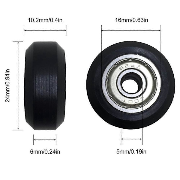 12-pack Stora Plasttrissor med Perlin-lager för 3D-skrivare, Kompatibla med CR-10, CR-10S, Hybrid CNC-router Svart