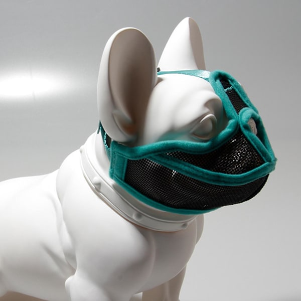 Åndbar Mesh Justerbar Mundkurv til Hunde med Kort Snude (Fransk Bulldog, Mops) S Sort