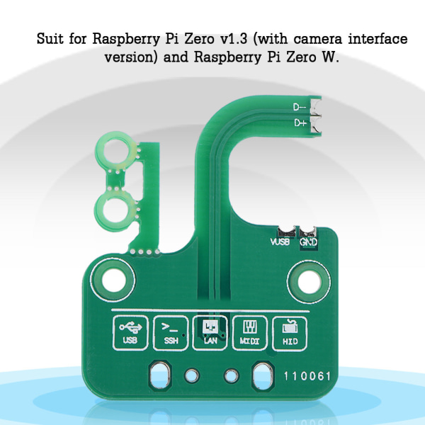 Multifunksjon USB Quick Plug Board Adapter Pakke Ethernet for Raspberry Pi Zero v1.3/ Zero W