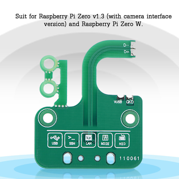 Multifunktionell USB Snabbkopplingskort Adapter Paket Ethernet för Raspberry Pi Zero v1.3/ Zero W