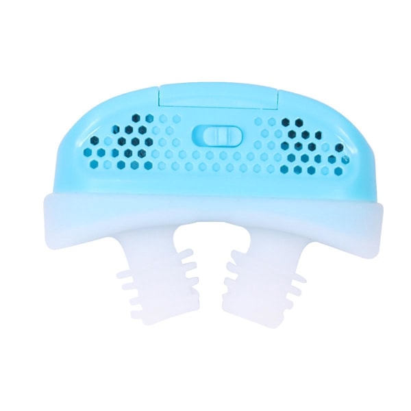 Mini CPAP kuorsausta ehkäisevä nenälaite, joka pysäyttää kuorsauksen unta avustava apneatulppa sininen silikonikone