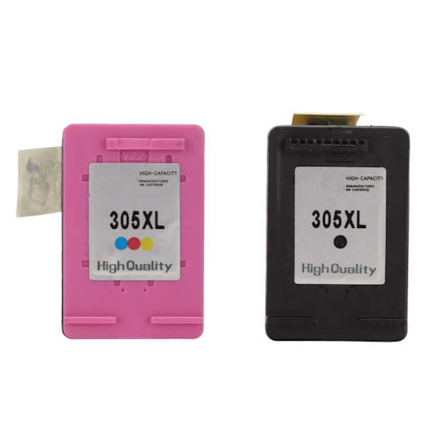 2 st bläckpatroner 305XL färgade svarta utbytespatroner för HP för Deskjet 2755 2725 2723 2722 1255 Plus 4152 4155