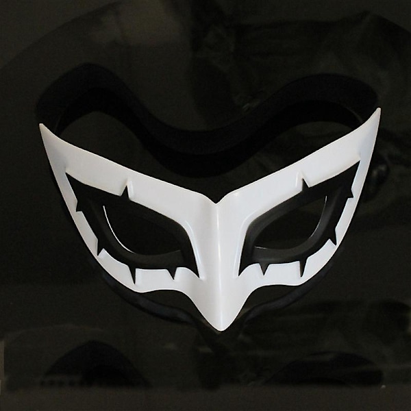 Läderkattmask för kvinnor Kaninkostym Halv ansikte Cosplay Halloweenfest