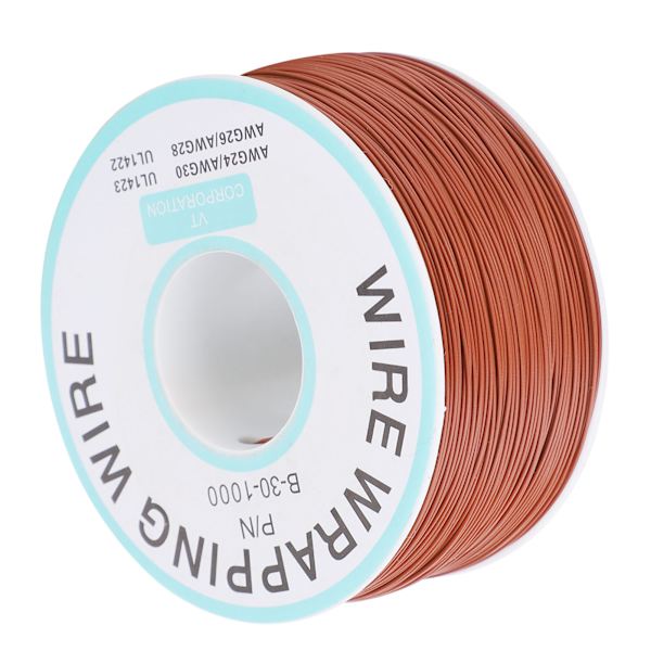 Kobbertrådskredsløb Flying Wire Tinnet Single Core Electronic Connecting LineBrown