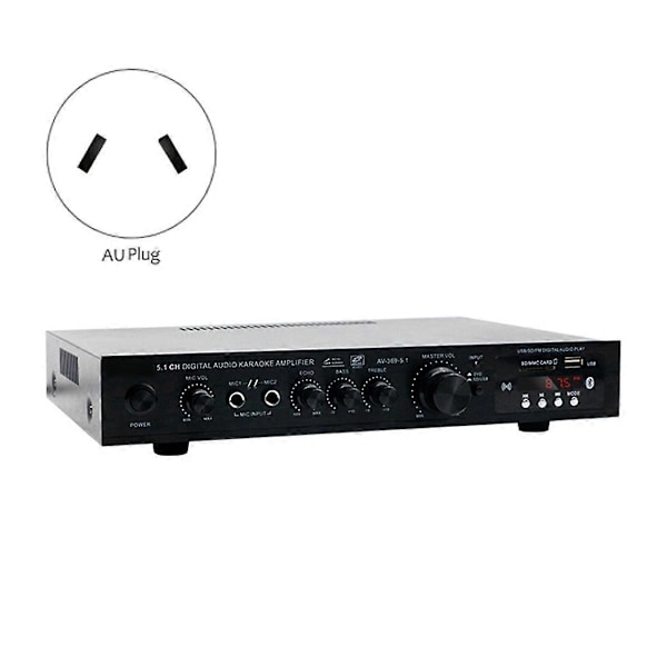 5.1-kanavainen HIFI-subwoofer suuritehoinen Bluetooth-vahvistin AU-pistoke