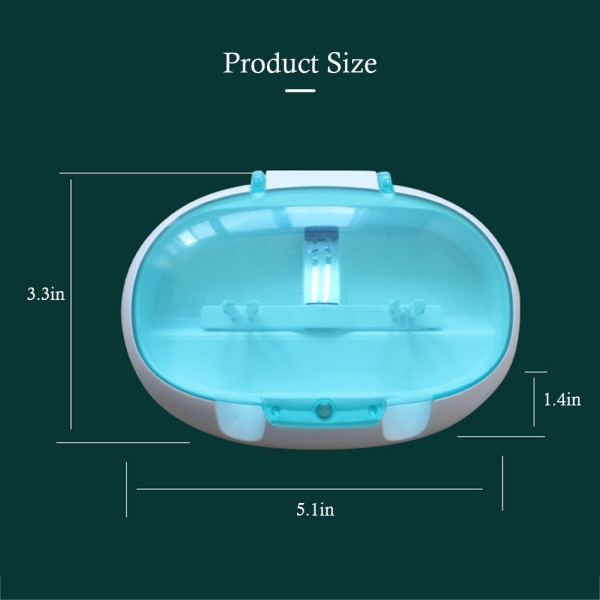 UV-tandborstrengöring Väggmonterad tandborsthållare Elektrisk case