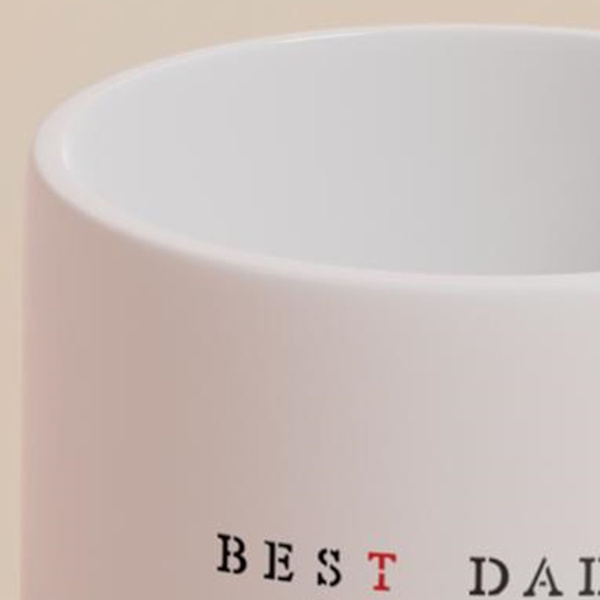 Word Keramisk Krus Minimalistisk Bred Munn Word Kaffe Krus for Spill Tema 8.1x8.1x9.5cm CCP320