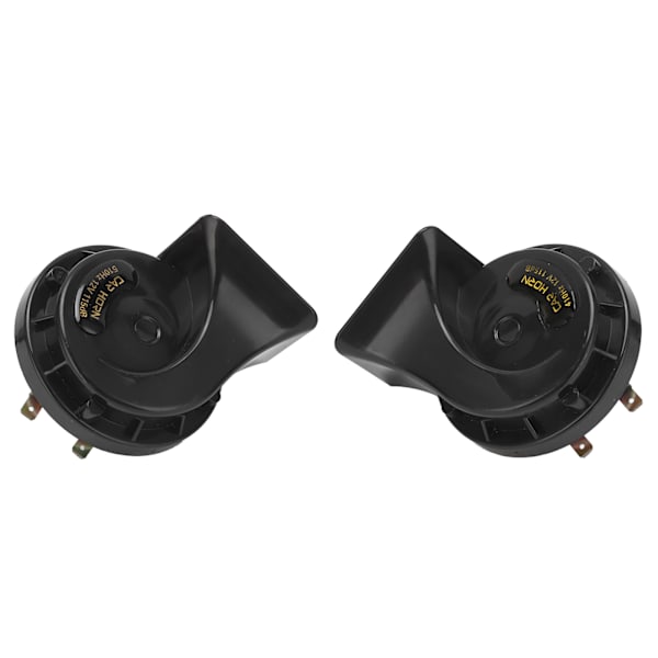 2 stk elektriske sneglehorn Universal 12V 115DB sneglehorn egnet for bil motorsykkel båt
