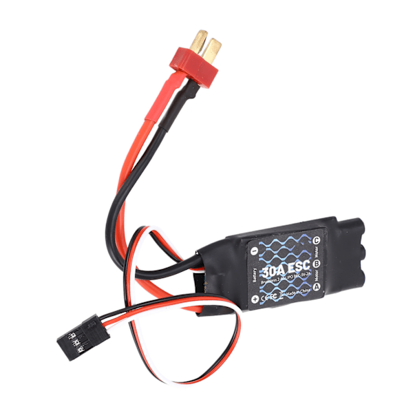 Harjaton ESC 30A T-liitin RC harjaton ESC RC-kiinteäsiipikoneille Pieni nelikopteri