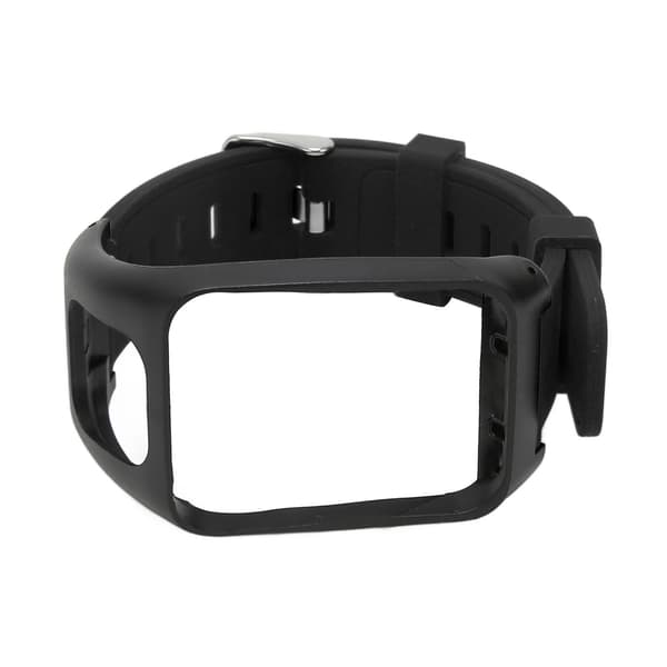 Klockarmband Silikon Justerbart Vattentätt Klockbytesarmband för Tom Runner 3 Svart