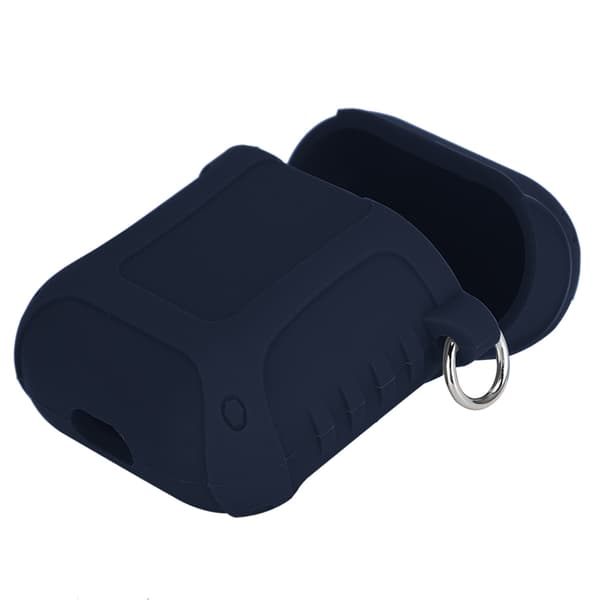 Enkelt Bluetooth-hörlursfodral i affärsstil för AirPods (blå)