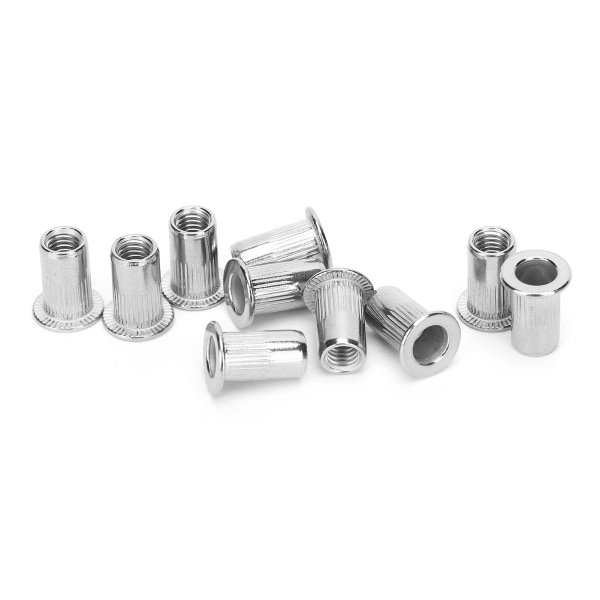 50 stk. rustfrit stål nittemøtrik Ribbing M5 Fastener Hardware Industrielle forsyninger