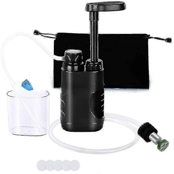3000l Vattenrenare Pump Vattenfiltreringssystem Med Blåsa 0.01 Mikron Filter För Utomhuscamping