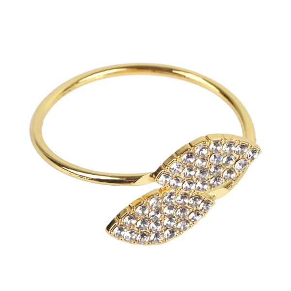 12 st Rhinestone Servettring Set Handgjord spännehållare Dekoration för bröllopsmiddag