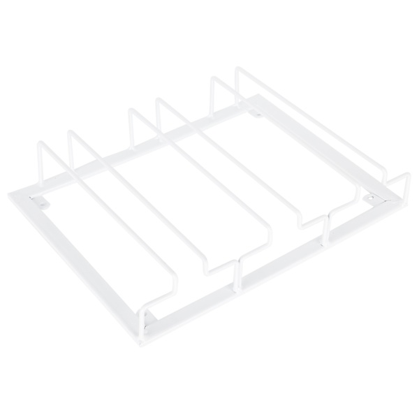 Vinglasställ under skåp, hållare för vinglas, förvaring, hängare, metallorganisatör för bar, kök, 3 platser, 30 x 22,5 cm, vit