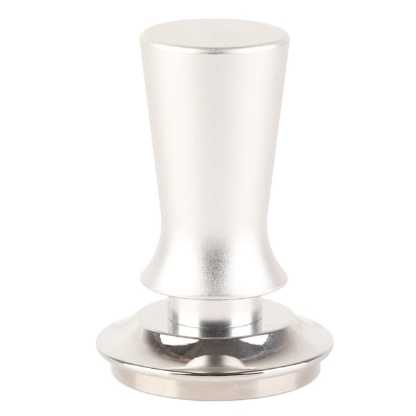 Kaffetamper Kaffepulverpresshammare Rostfritt Stål Konstant Tryck för Kaffetillbehör Silver 53mm